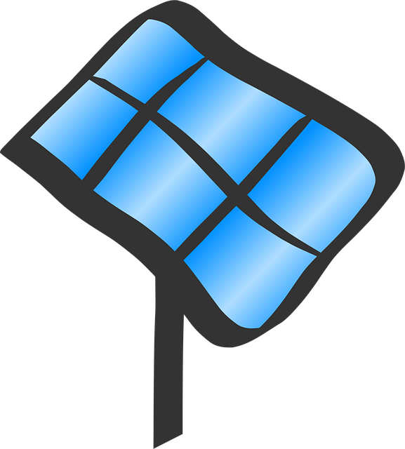 Free solar panel electric plant vector