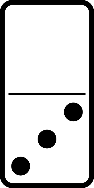 Free domino game bones vector