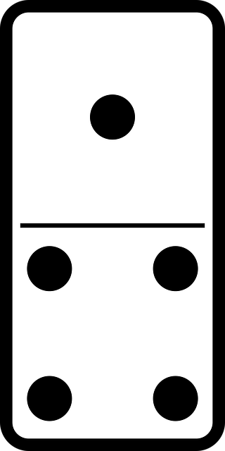 Free domino game bones vector