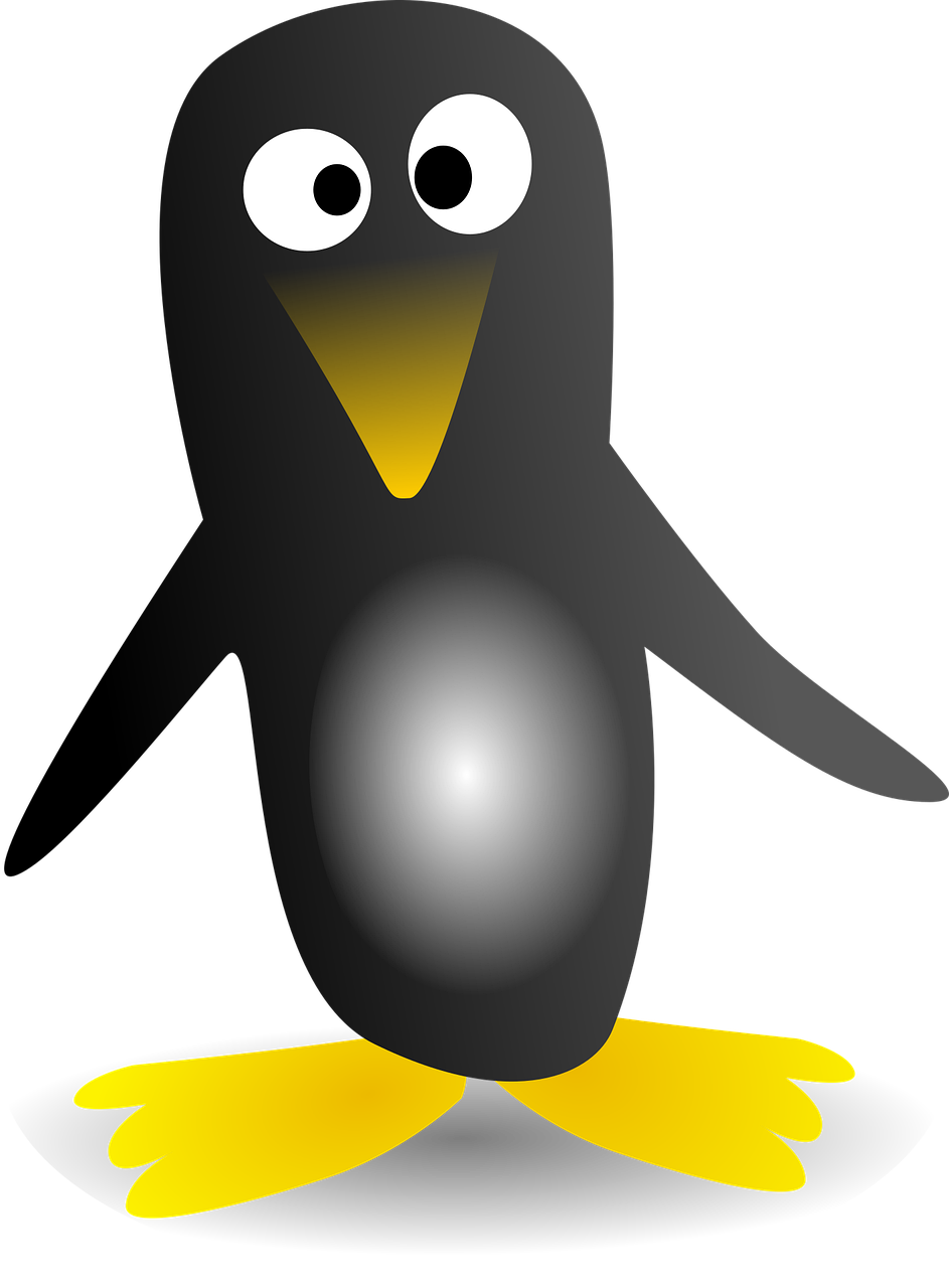 Download Penguin, Black, Yellow. Royalty-Free Vector Graphic - Pixabay