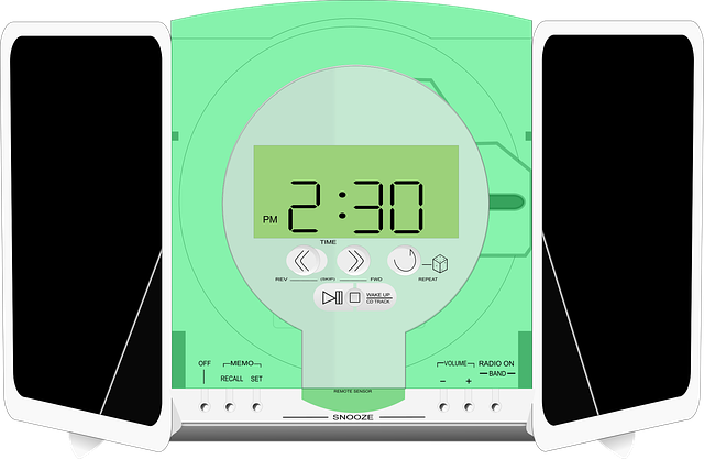 Free audio player electronics vector