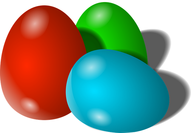 Free easter eggs colorful illustration