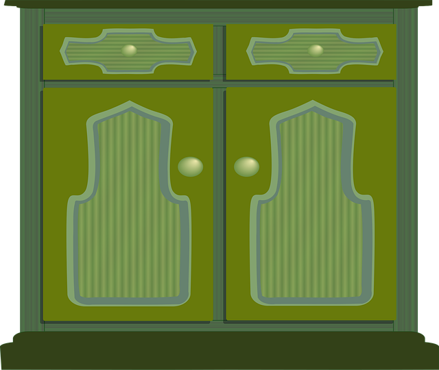 Free storage cupboard furniture vector
