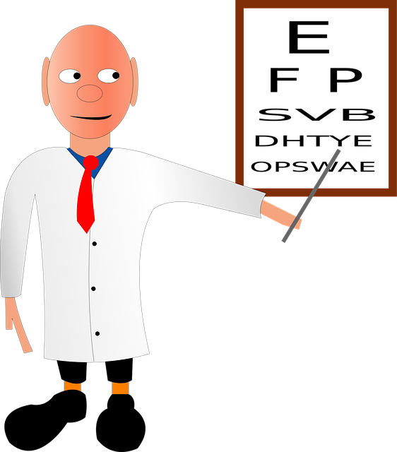 Free doctor eye check vector