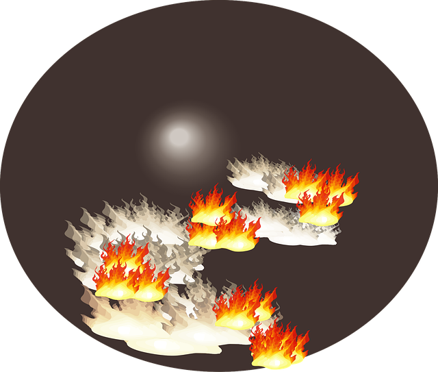 Free fire hazard disaster illustration
