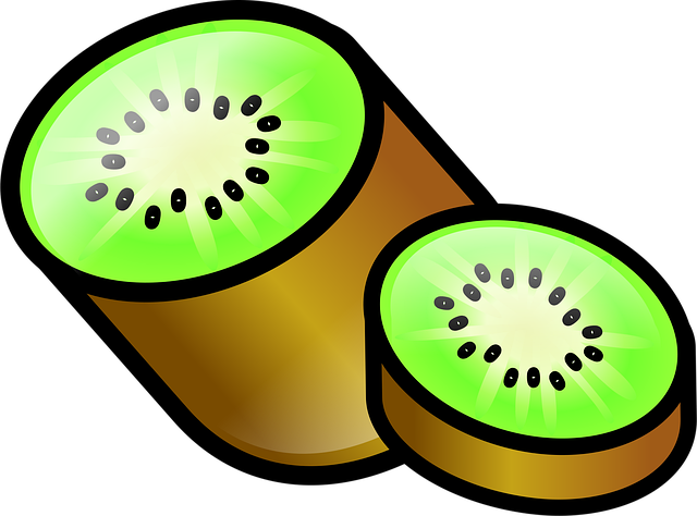 Free kiwi fruit brown vector