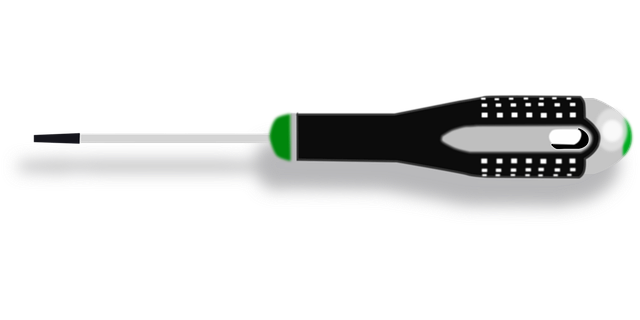 Free screwdriver tools driving vector
