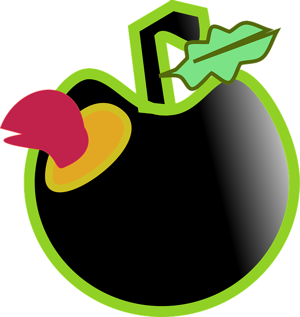 Apfel, Obst, Wurm, Insekt, Verfault