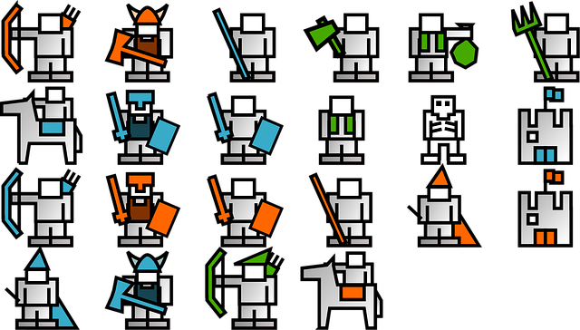 Free characters game game pieces illustration