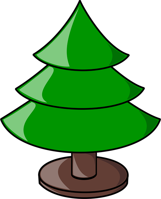 Natal, Árvore, Verde, Brown, Base