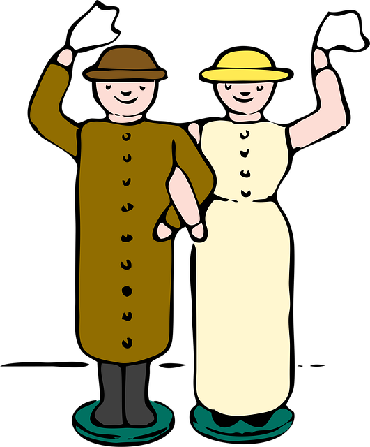 Free dolls woman man vector