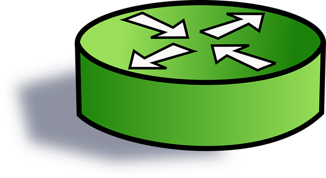 Free router internet network vector