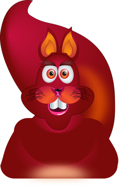 Free squirrel red colorful vector