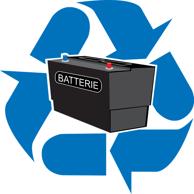 Free battery electric recycled vector