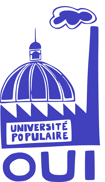 Free building university poster vector