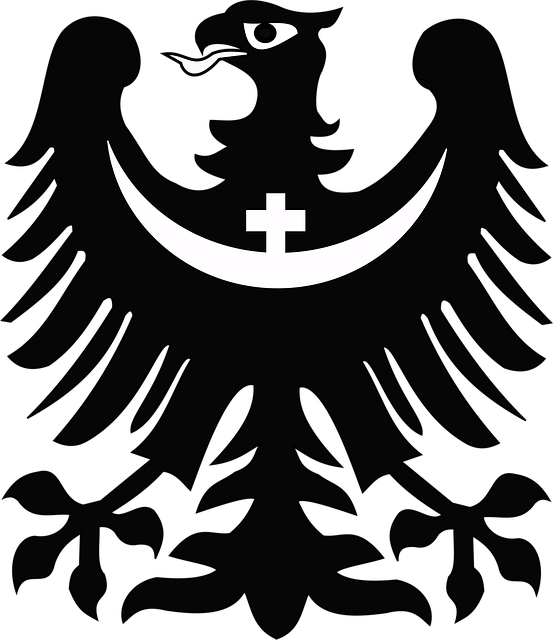 Free eagle cross crescent vector