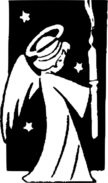 Engel, Kerze, Heiligenschein