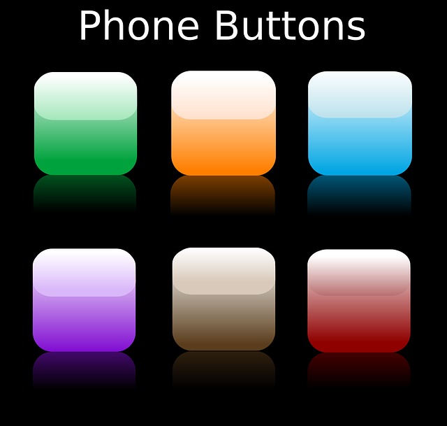 Free button colours squares vector