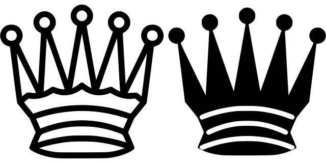 Free chess queen meeple vector