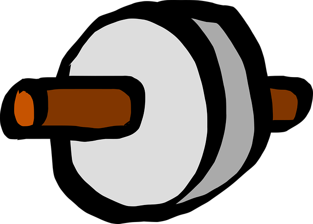 Free wheel stone roll vector