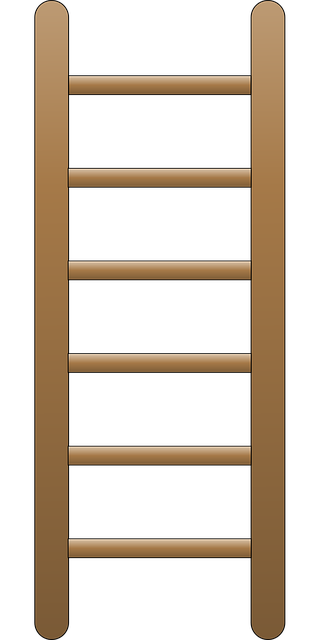 Free brown wood step illustration