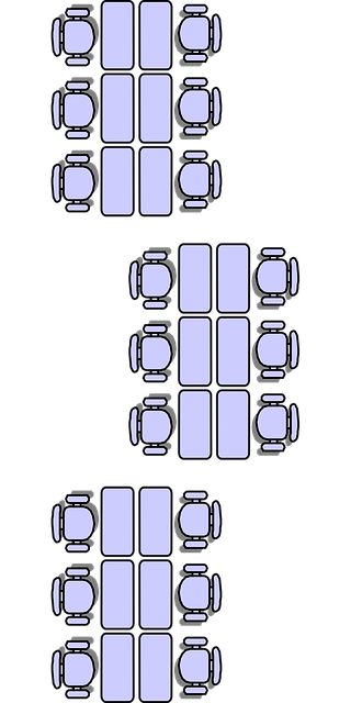 Free students sitting classroom vector