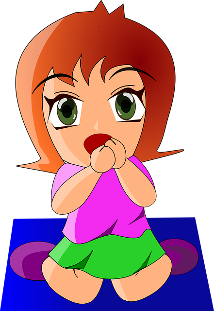 Free happy kid sit illustration