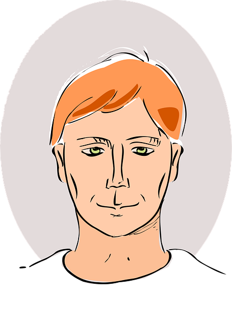 Free man portrait attractive vector