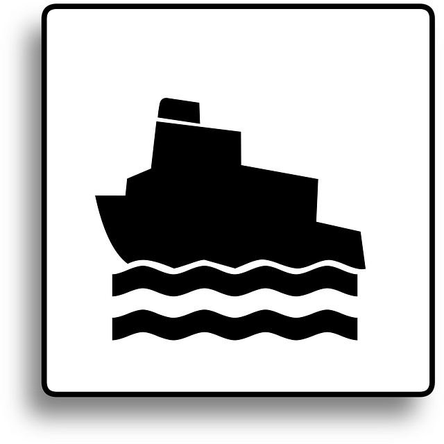 Free boat sign ship sign ferry sign vector