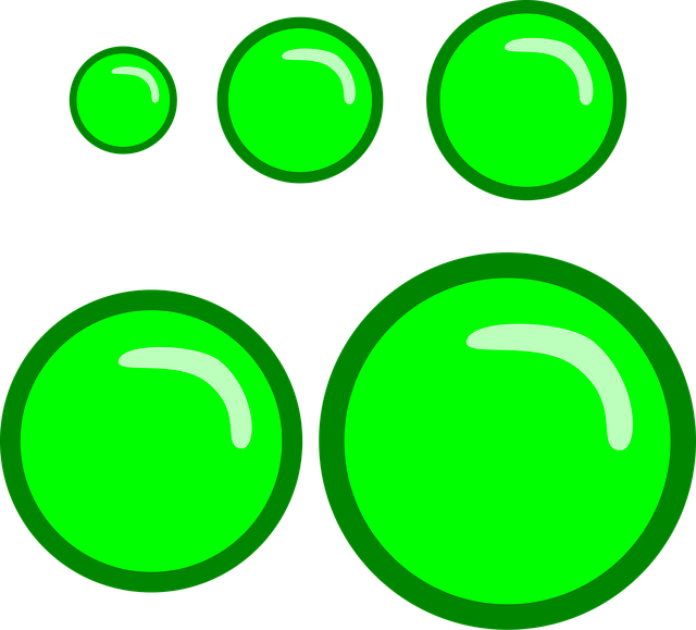Free buttons green circle vector