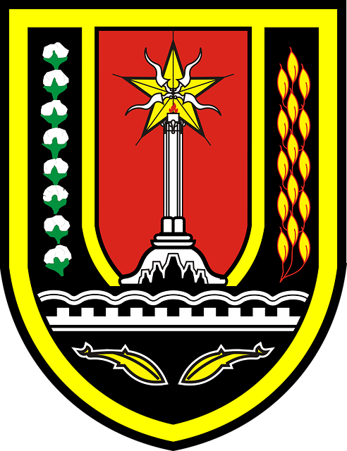 Skjold, By, Stemple, Logo, Semarang