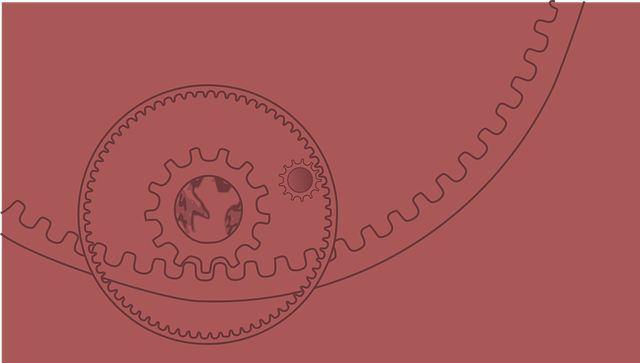 Free gears machine mechanical vector