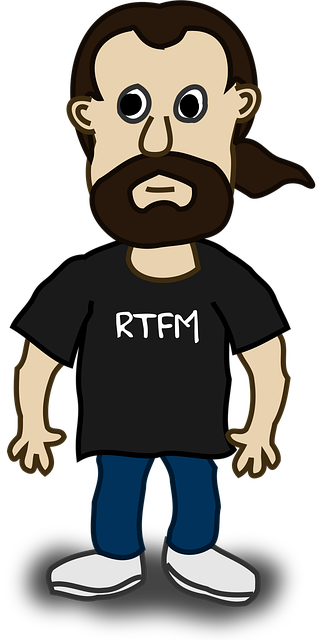 Free man front beard illustration