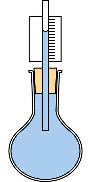 Free water science flask vector