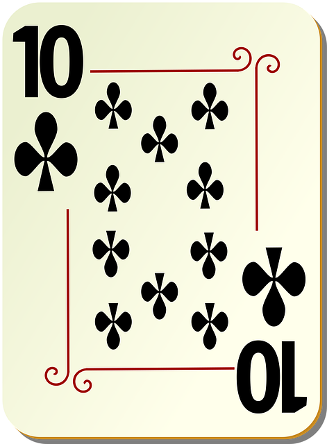 Free card clubs game vector