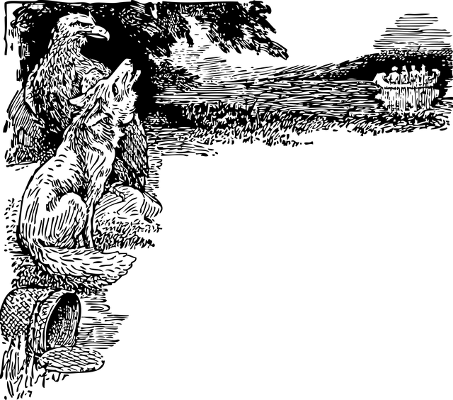 Coiote, Raposa, Lobo, Águia, Falcão