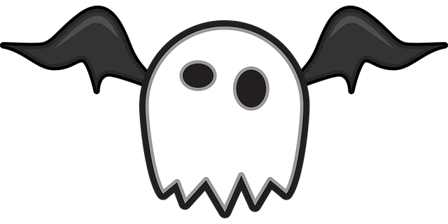 Free bat monster ghost illustration