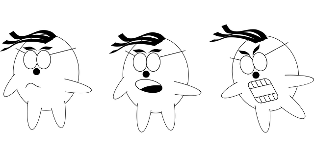 Free three faces creatures vector