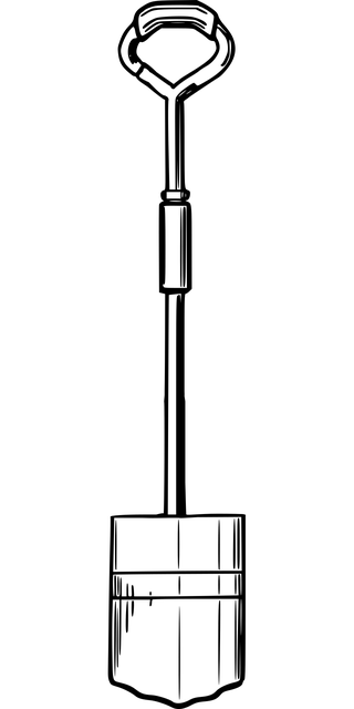Free shovel garden tool illustration