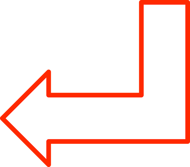 Free arrow flowchart geometry vector