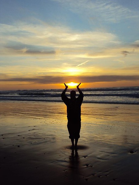 Free Silhouette Beach photo and picture