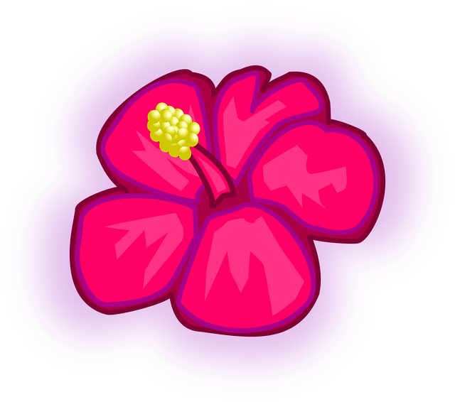 Free flower hawaiian rose vector