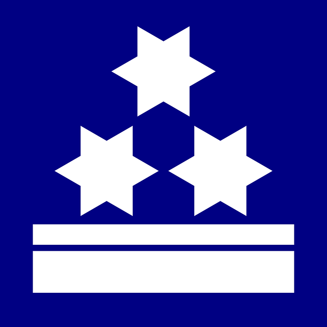 Stjerne, Flag, Blå, Hvid, Band
