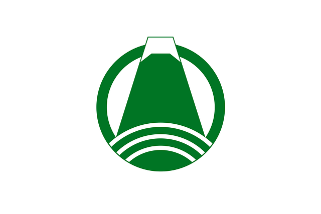 Free flag green fuji illustration