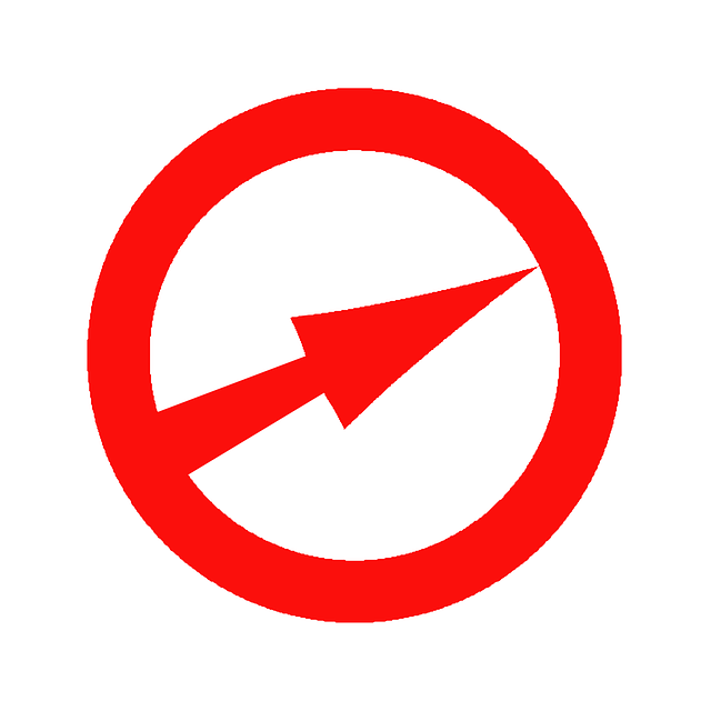 Free red arrow circle vector