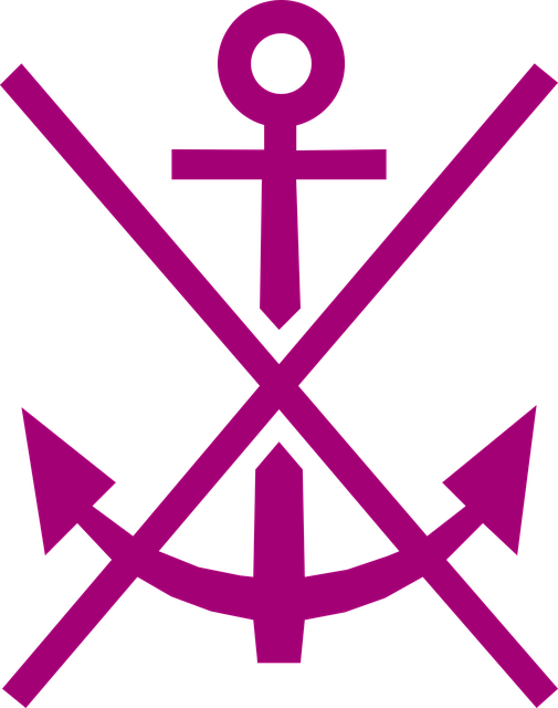 Free anchor maritime anchorage vector