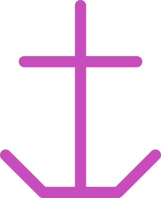 Free anchor anchorage marine vector