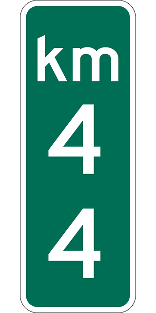 Free marker kilometer travel vector