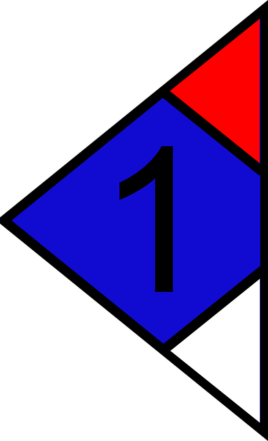 Free number 1 triangle vector