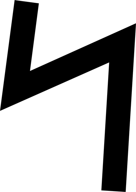 Free alphabet letter black vector